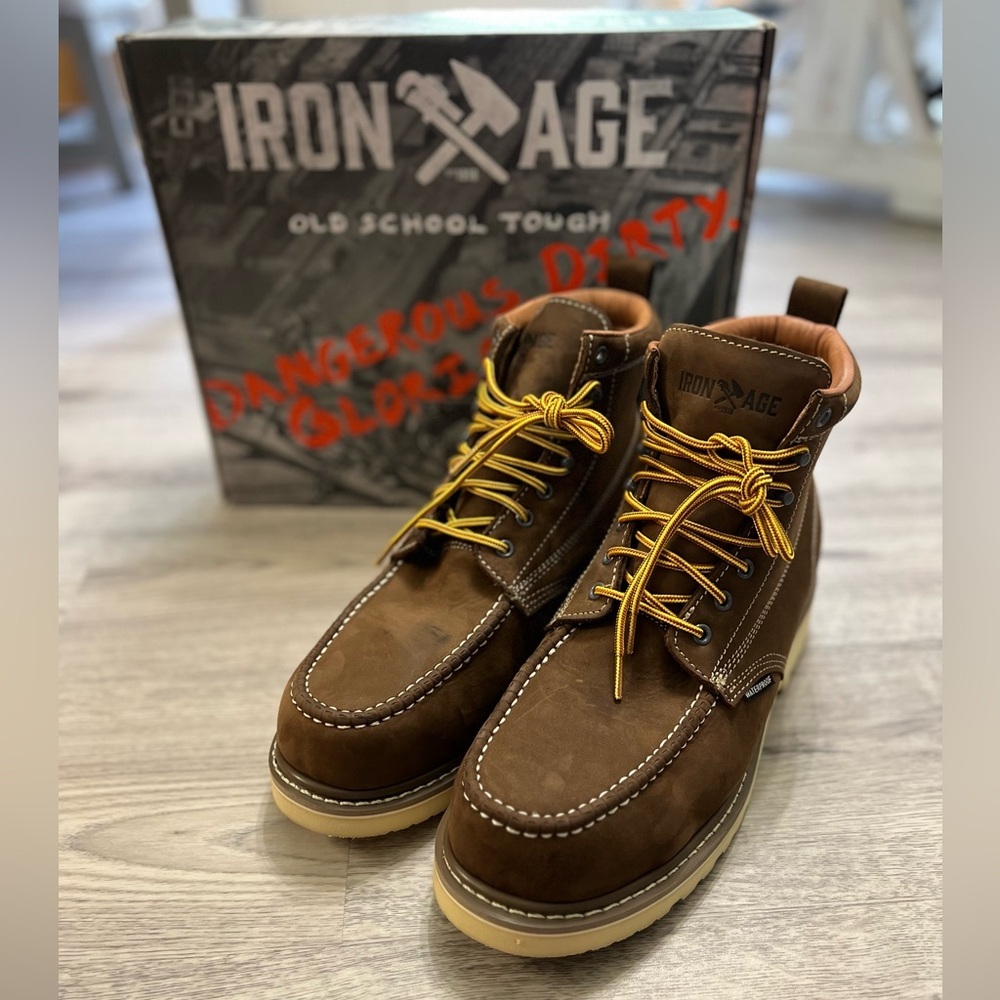 Iron Age Men's Solidifier 6" Waterproof Comp Toe Work Boot 11.5